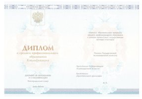 Диплом техникума 2014-2020 в Екатеринбурге